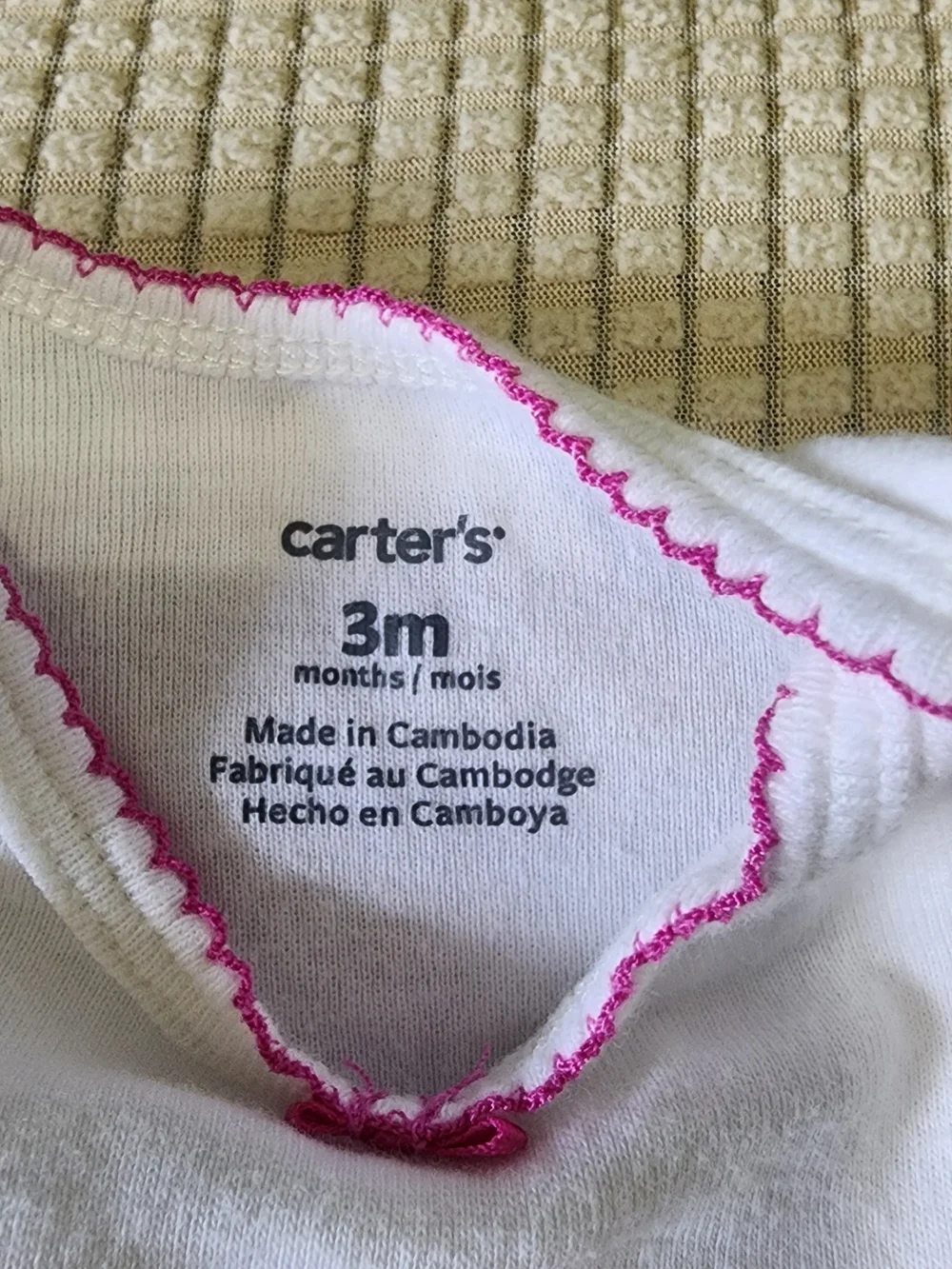 Carter's 3M White Owl Onsie.